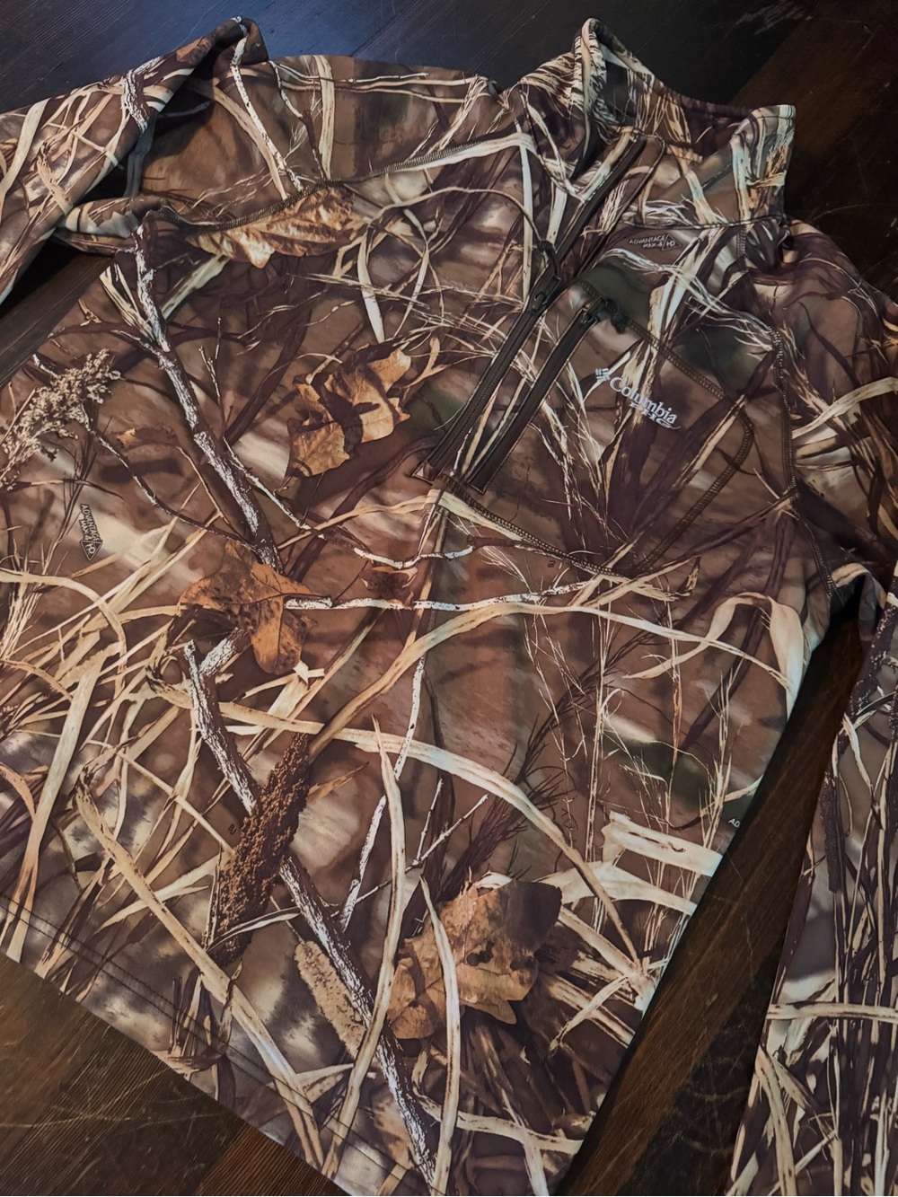 Columbia Realtree PHG Brown Camouflage Performance Half-Zip Jacket - Picture 2 of 5